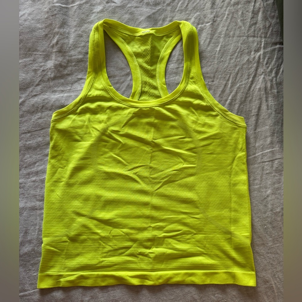 Lululemon Athletica Neon Yellow Tank Top